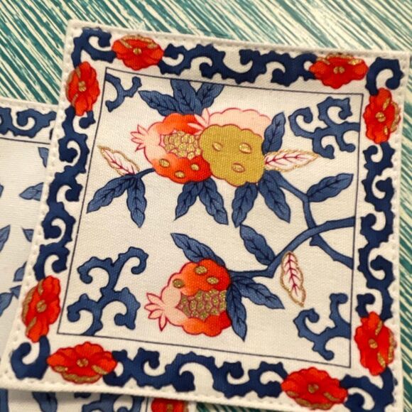 Gen Collection Japanese Vintage Floral Cloth Coasters - Picture 6 of 9